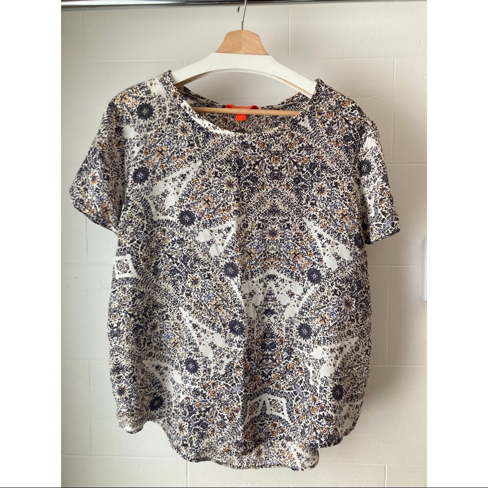 Silk t-shirt blouse